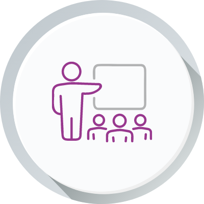 Clinical Education and Case Support Icon